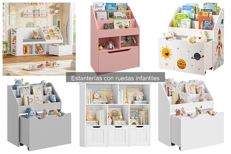 Guía para elegir la mejor estantería con ruedas para niños