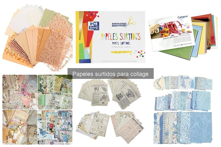 Ideas Creativas con Papeles Surtidos para Collage