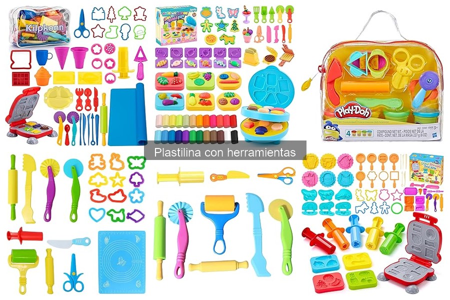 Ideas creativas con plastilina y herramientas para manualidades