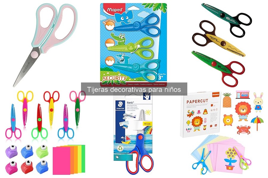 Ideas creativas con tijeras decorativas para niños
