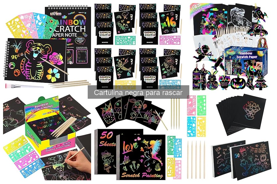 Ideas creativas de manualidades con cartulina negra para rascar