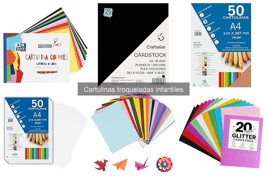 Ideas creativas de manualidades con cartulinas troqueladas
