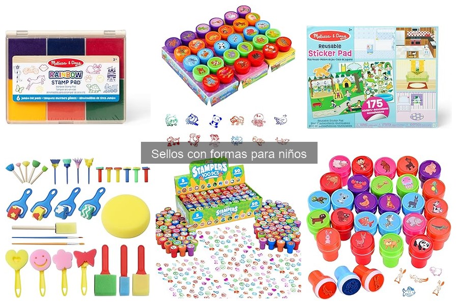 Ideas creativas de manualidades con sellos para niños