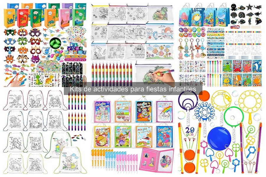 Ideas creativas para kits de actividades en cumpleaños infantiles