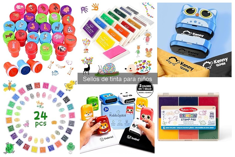 Instrucciones para Usar Sellos de Tinta con Niños
