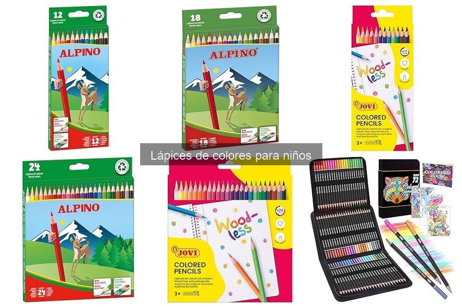 Lápices de colores hipoalergénicos para niños: las mejores opciones