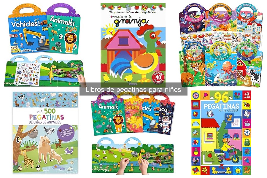 Libros de pegatinas con tutoriales para papás