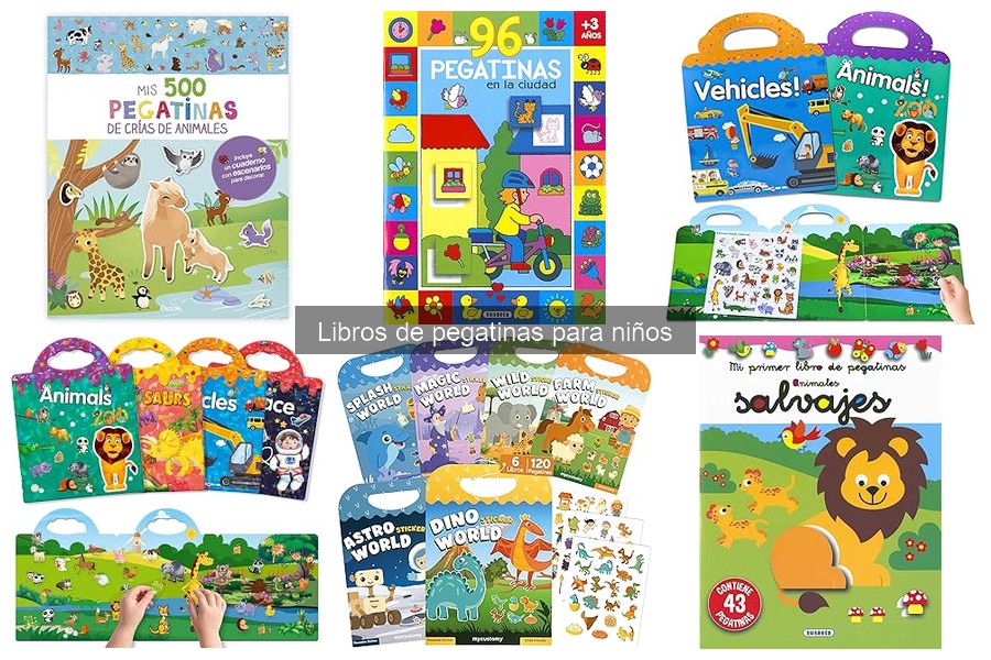Libros de pegatinas para desarrollar habilidades en niños