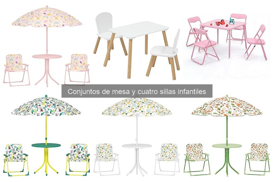 Mantenimiento de conjuntos de mesa y sillas infantiles