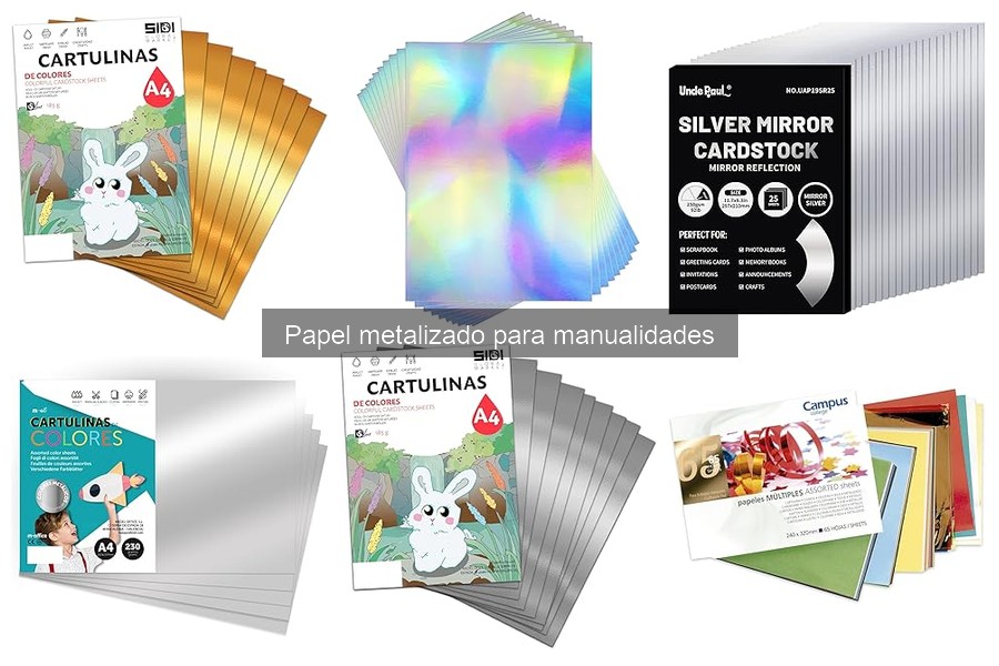 Manualidades creativas con papel metalizado reciclado