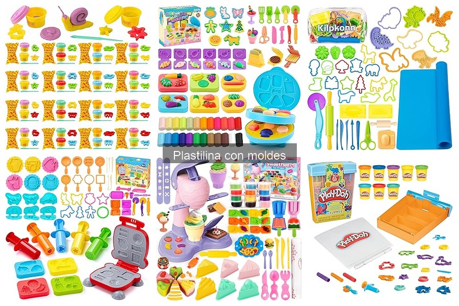 Manualidades fáciles con plastilina y moldes para niños