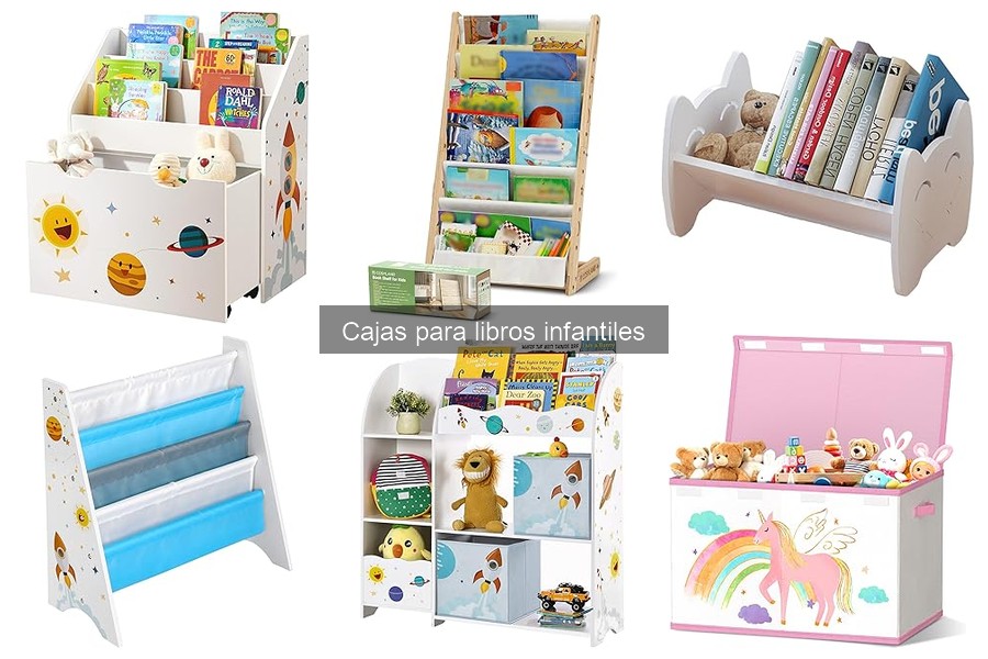 Mejores cajas para libros infantiles: organización efectiva