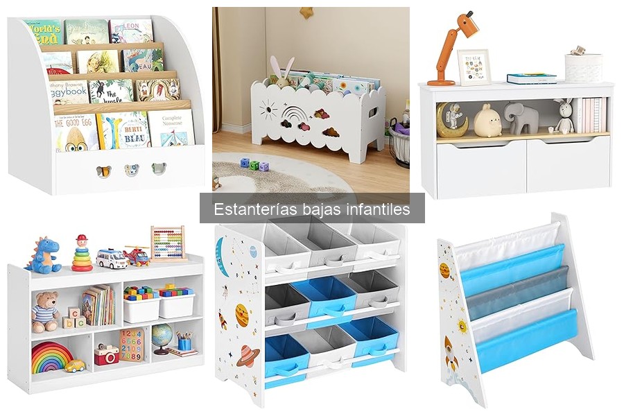 Mejores estanterías bajas infantiles: comparativa 2023