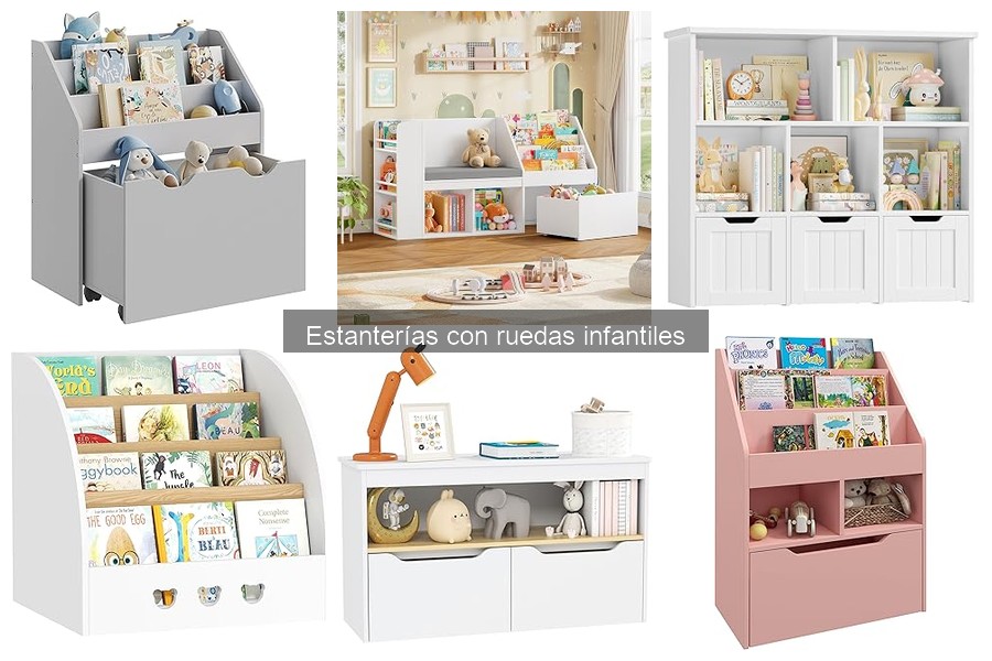 Mejores estanterías con ruedas para habitaciones pequeñas