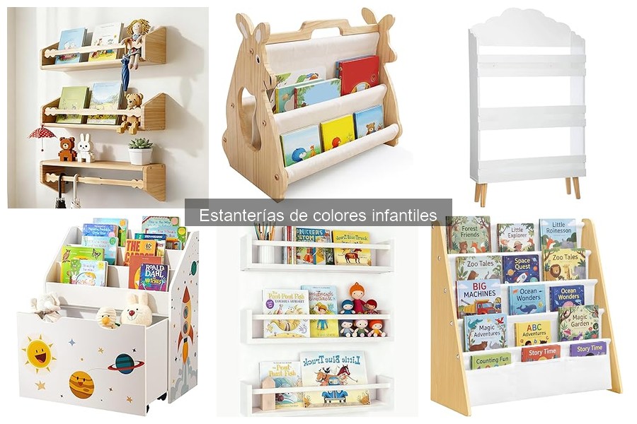 Mejores estanterías de colores infantiles para habitaciones