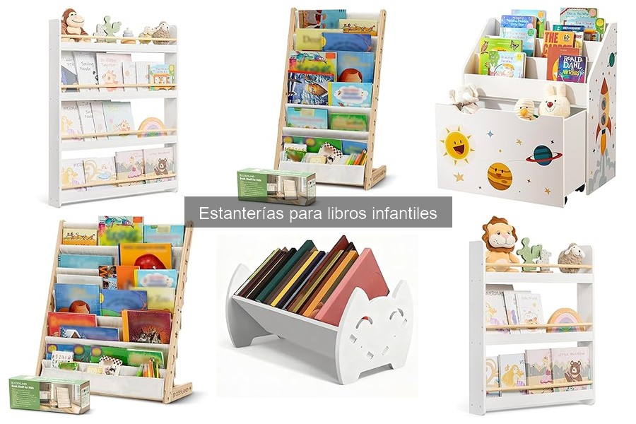 Mejores estanterías para libros infantiles en espacios pequeños