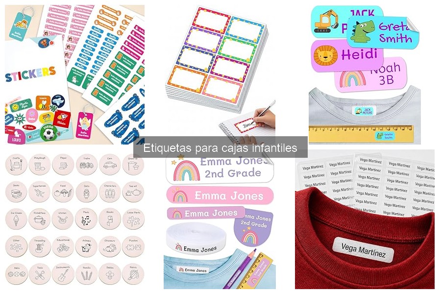 Mejores etiquetas para cajas de arte infantil: Organiza con estilo