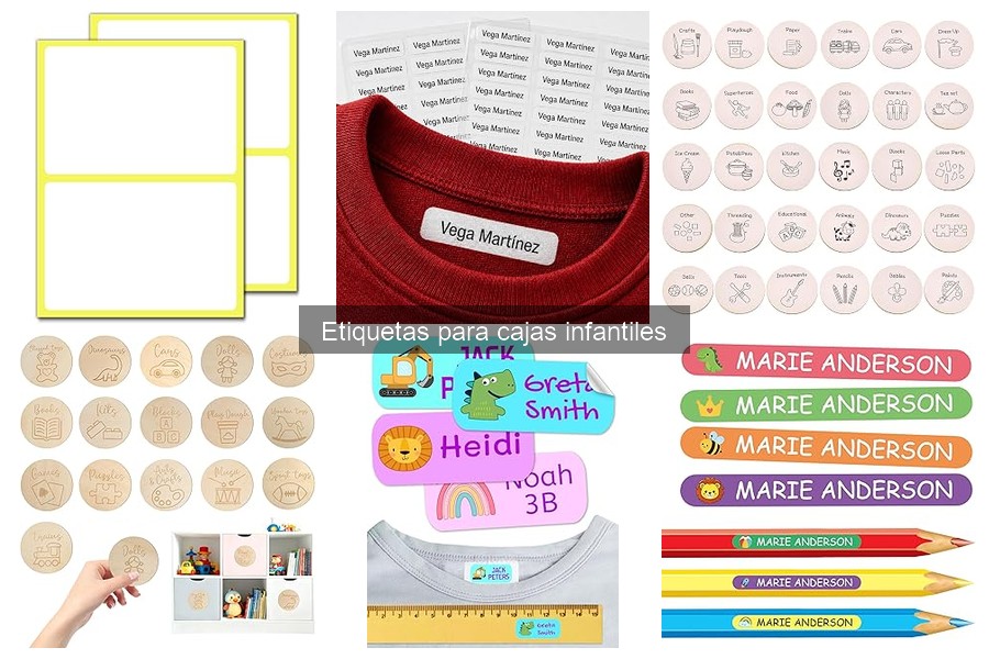 Mejores etiquetas para cajas infantiles: guía de compra