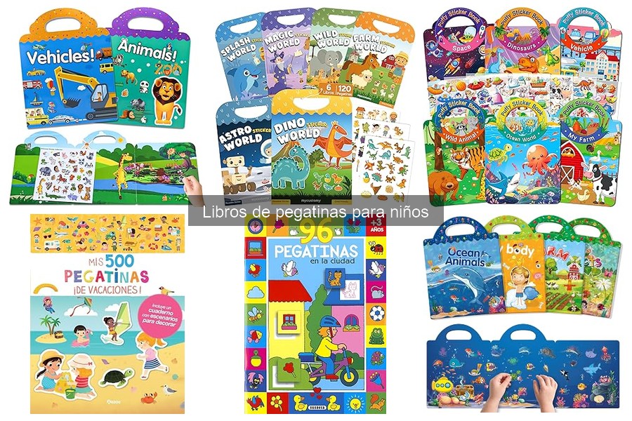 Mejores libros de pegatinas para viajar con niños
