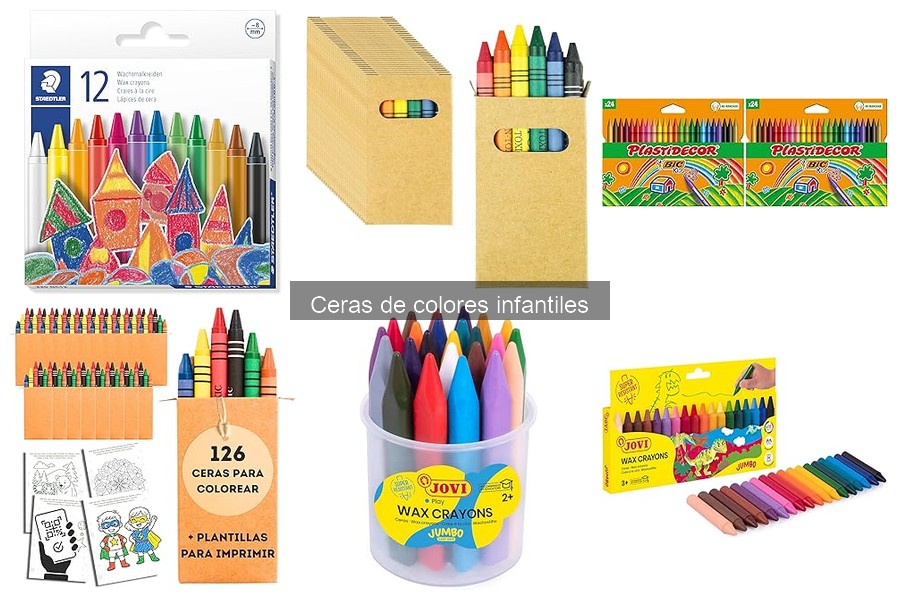 Mejores marcas de ceras de colores infantiles para niños