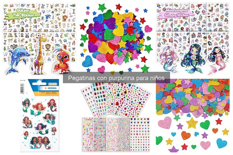 Mejores marcas de pegatinas con purpurina para niños