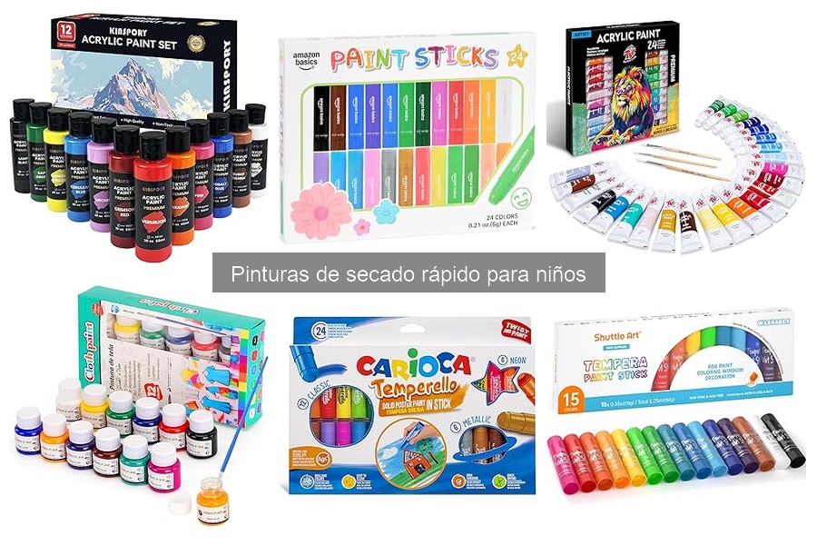 Mejores marcas de pinturas de secado rápido para niños