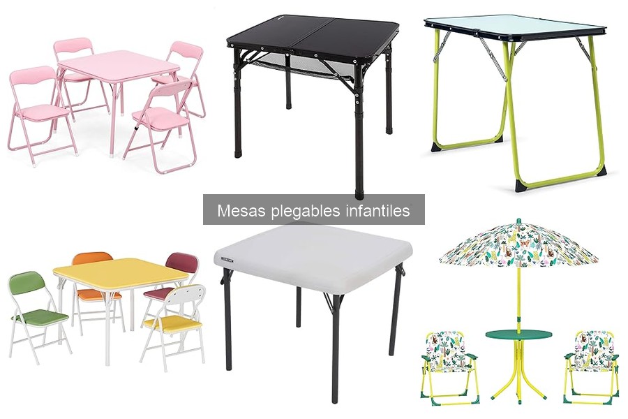 Mejores materiales para mesas plegables infantiles