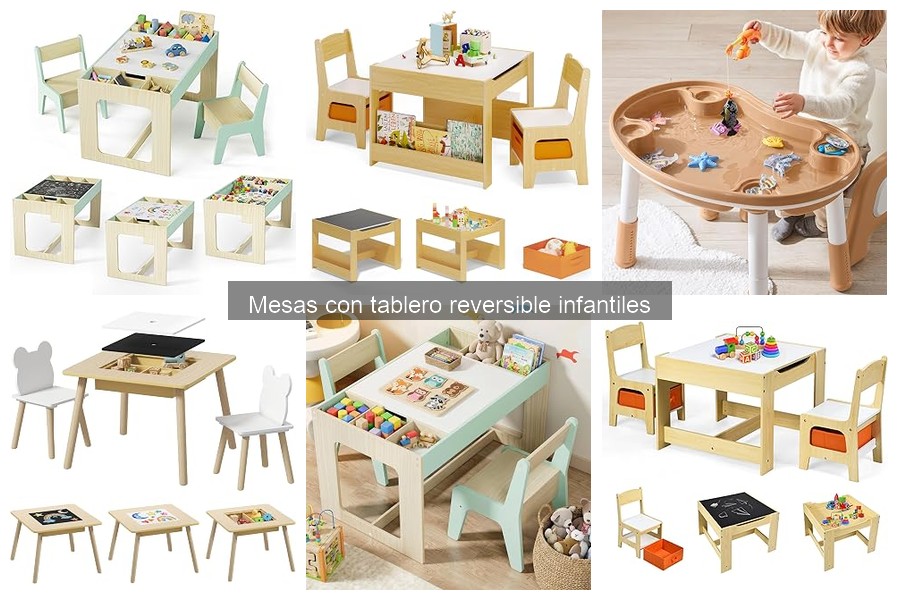 Mejores mesas con tablero reversible para espacios pequeños