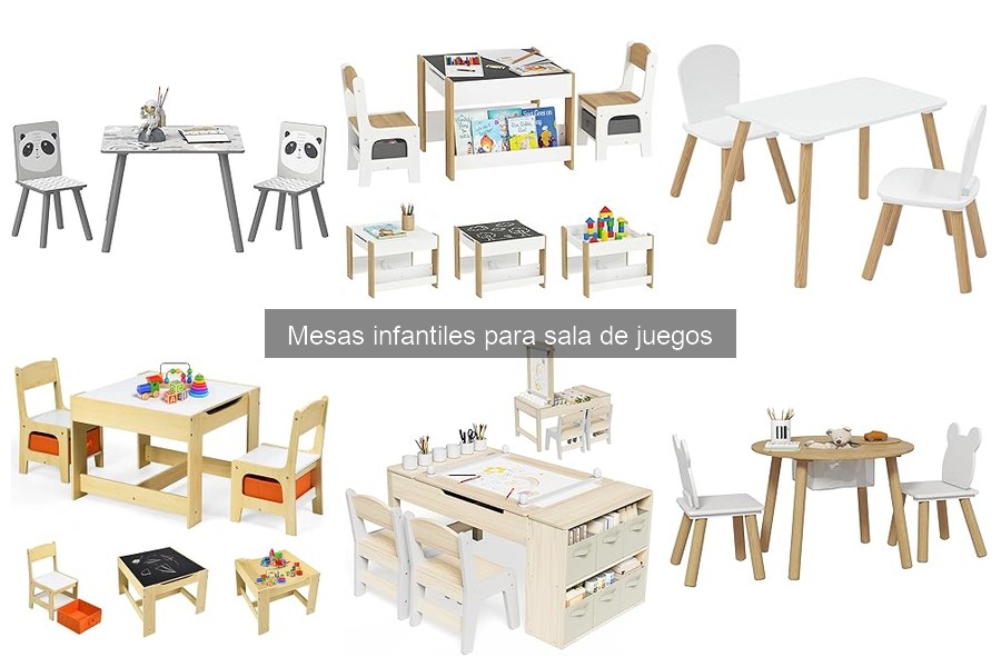 Mejores mesas infantiles para espacios pequeños: comparativa