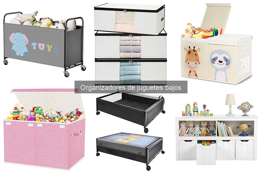 Mejores organizadores de juguetes bajos para espacios pequeños