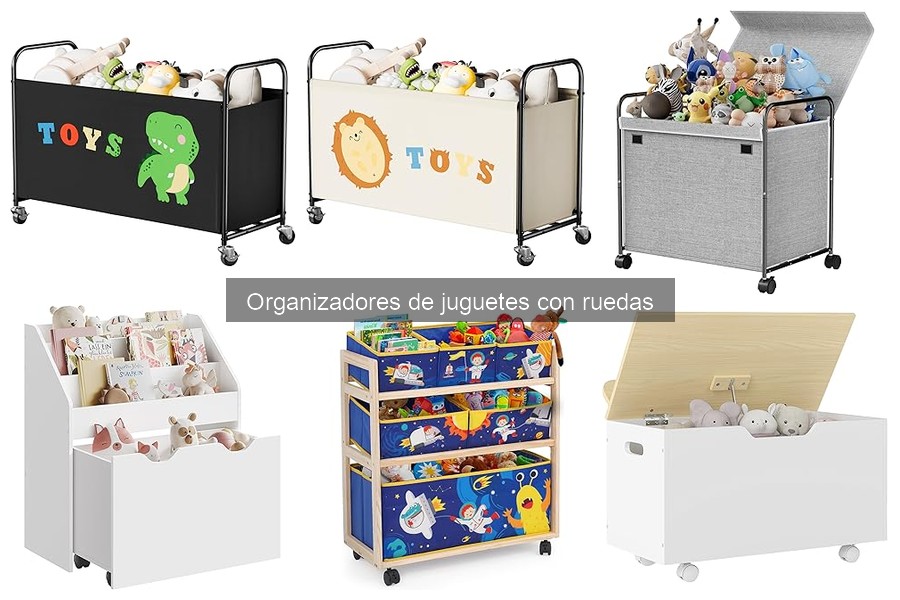 Mejores organizadores de juguetes con ruedas para habitaciones pequeñas