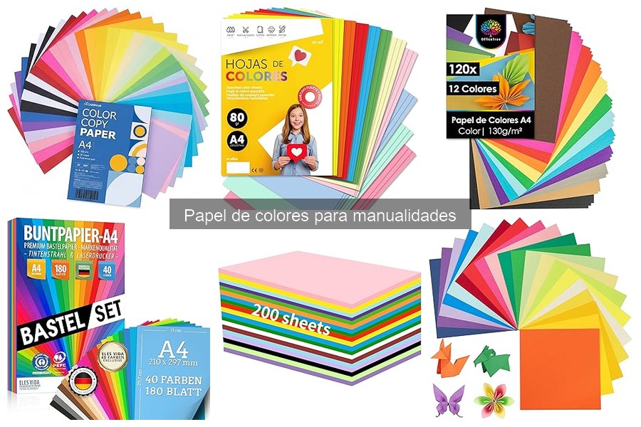 Mejores papeles de colores para manualidades infantiles