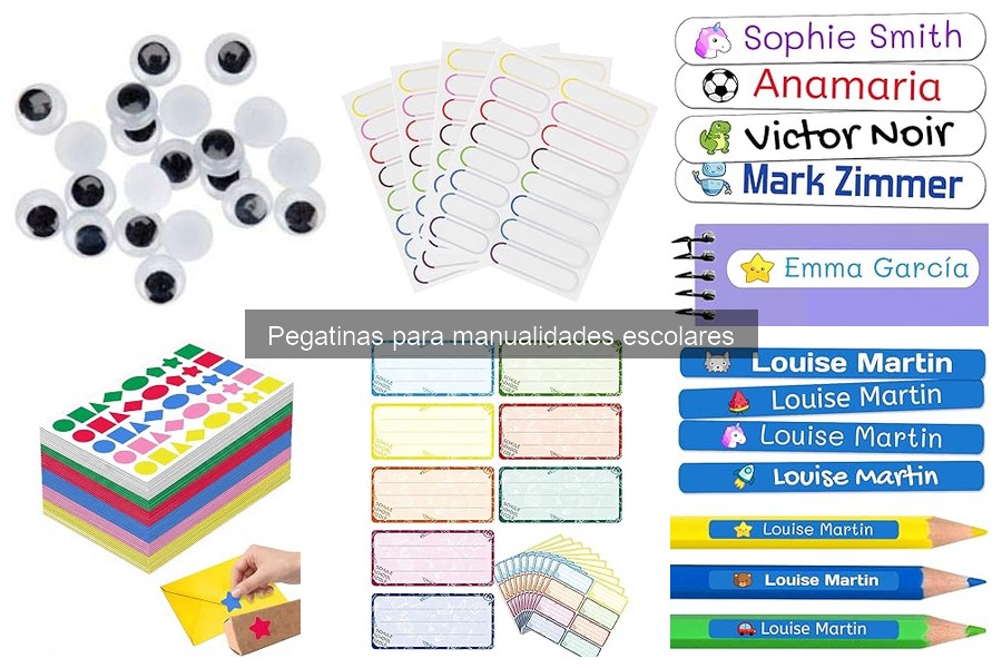 Mejores pegatinas para manualidades escolares: comparativa