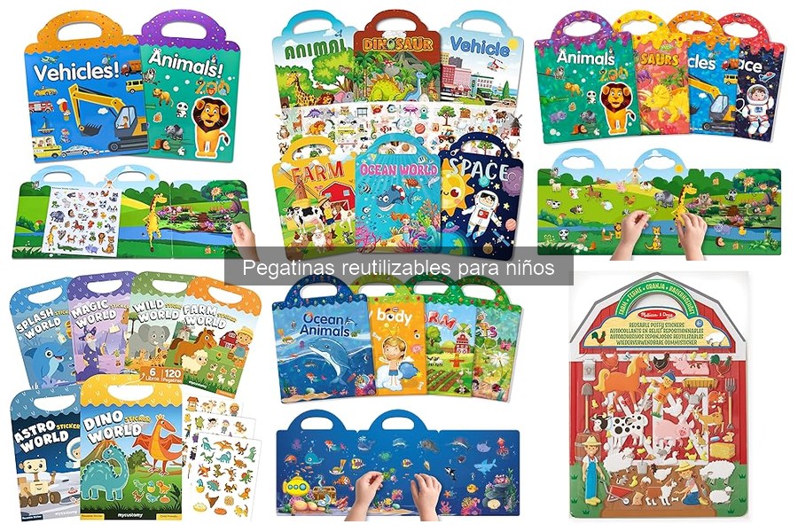 Mejores pegatinas reutilizables para la creatividad infantil