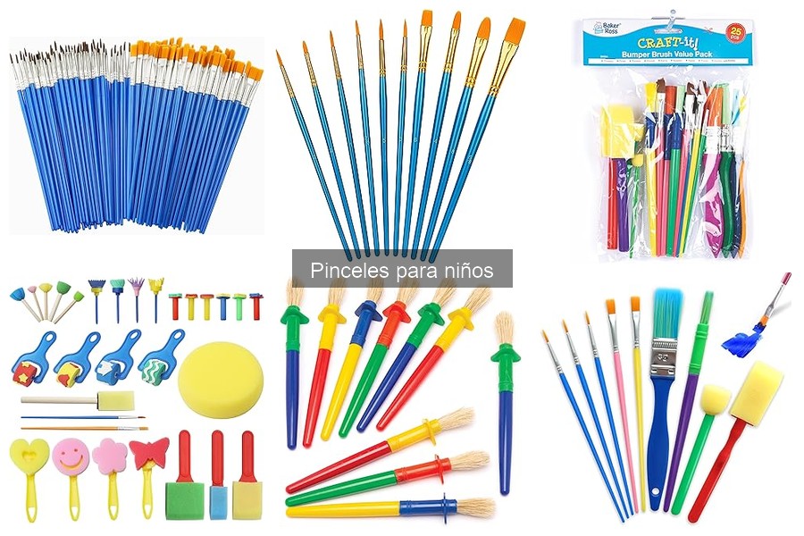 Mejores pinceles para niños: comparativa de marcas y tipos