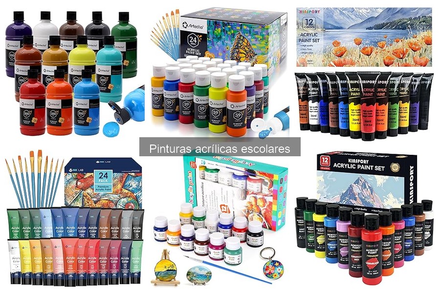 Mejores pinturas acrílicas para proyectos escolares