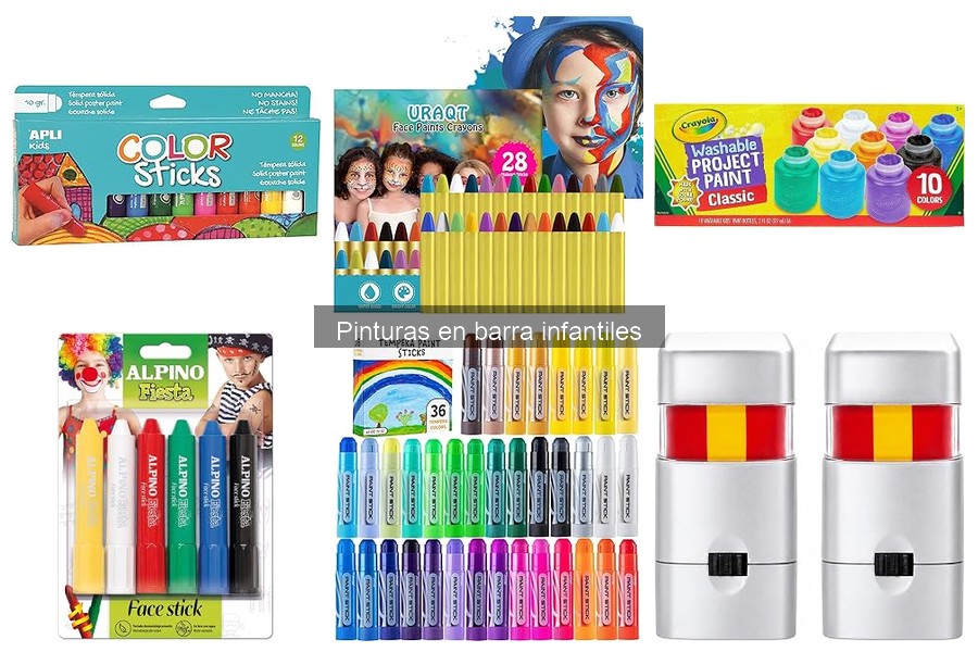 Mejores pinturas en barra infantiles para niños de 3 a 6 años