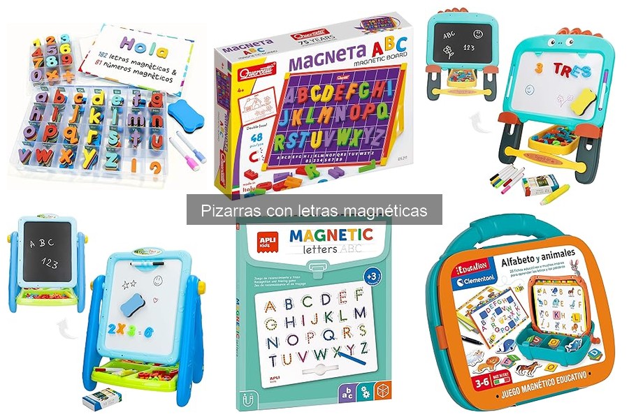 Mejores pizarras con letras magnéticas para aprendizaje infantil