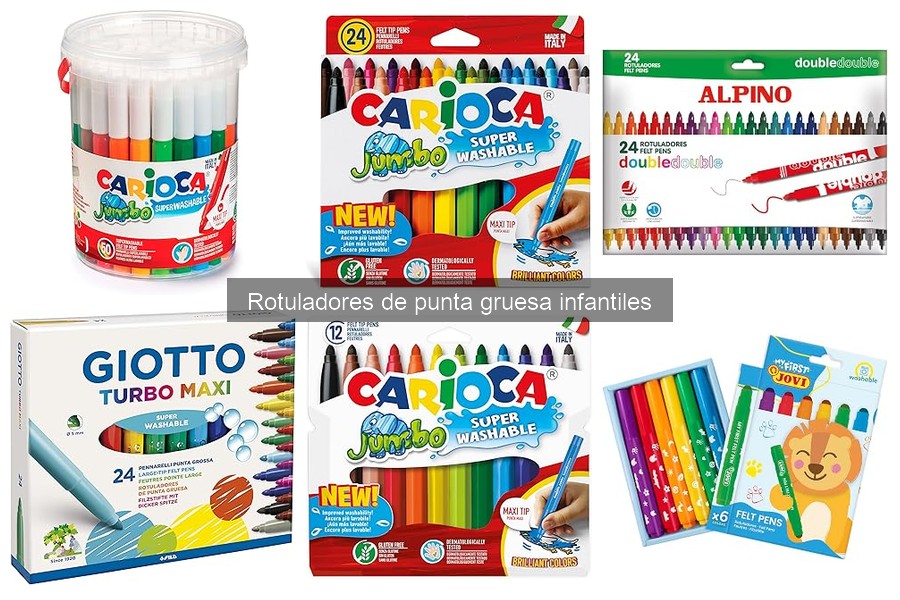 Mejores rotuladores de punta gruesa para dibujo infantil