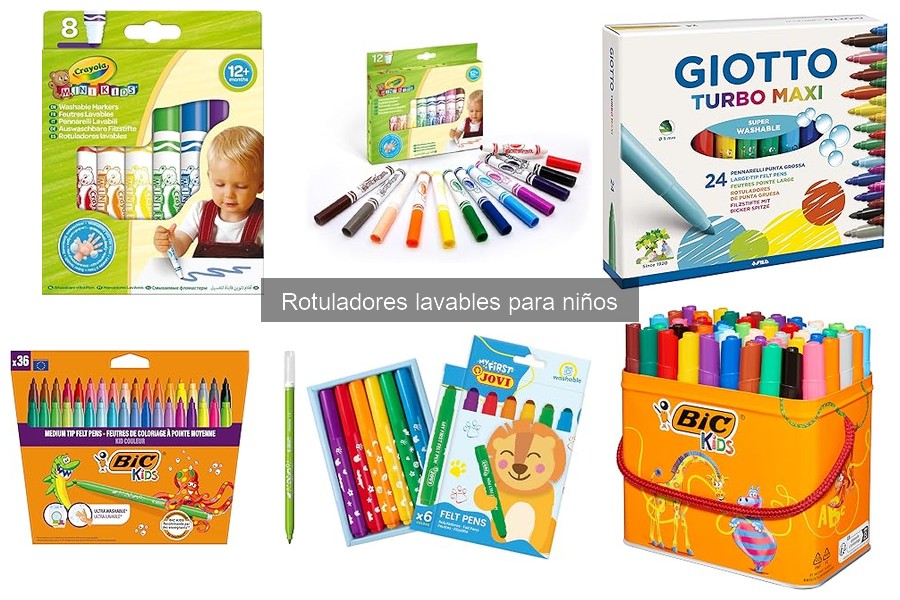 Mejores rotuladores lavables para niños en 2023