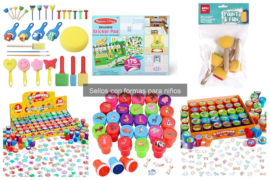 Mejores sellos con formas para actividades escolares