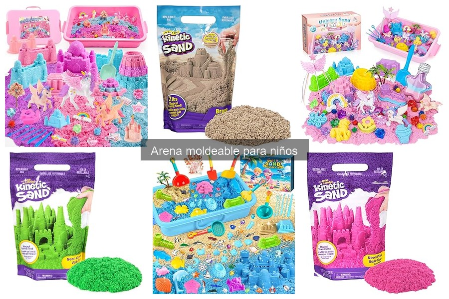 Mejores tipos de arena moldeable para jugar en casa