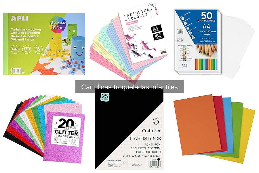 Ofertas en cartulinas troqueladas infantiles: ¡ahorra ya!