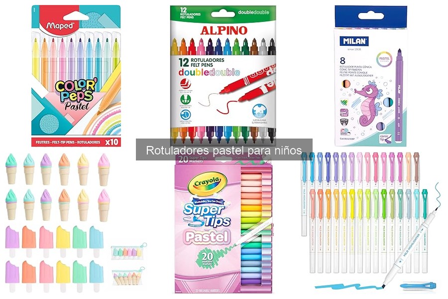 Opiniones sobre los mejores rotuladores pastel para niños