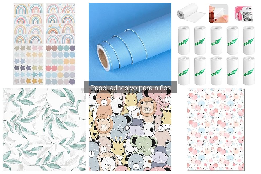 Opiniones sobre papel adhesivo para niños: comparativa de marcas