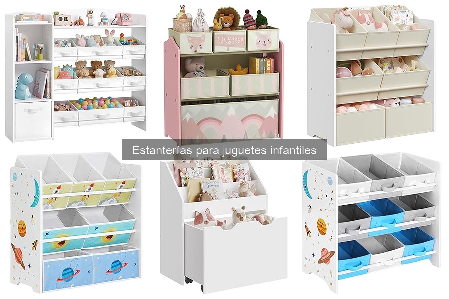 Organiza los juguetes en estanterías infantiles fácilmente
