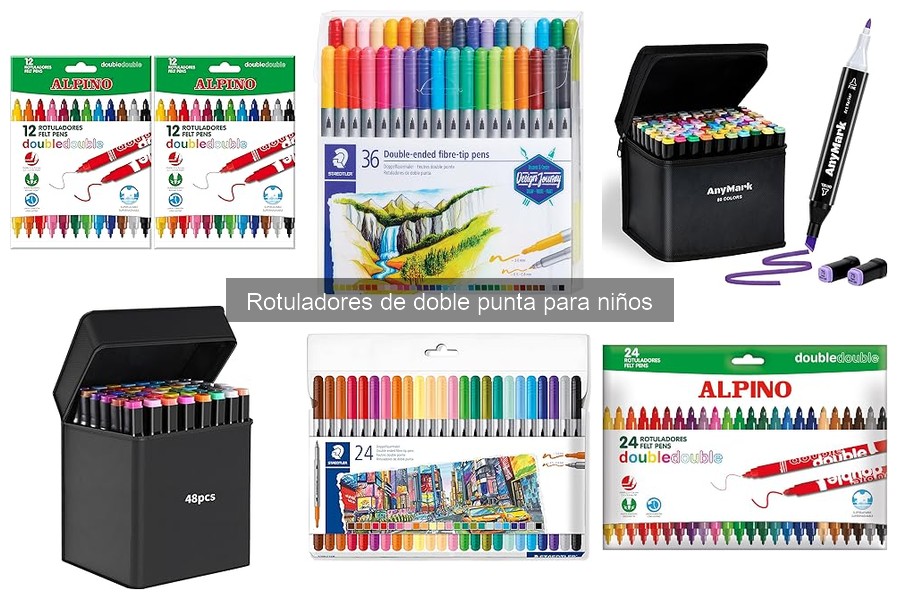 Organiza rotuladores de doble punta para niños fácilmente