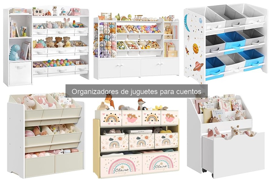 Organizadores de juguetes para cuentos en espacios pequeños