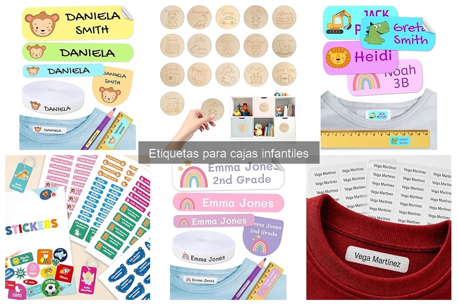 Personaliza las Etiquetas para Cajas Infantiles con Estilo