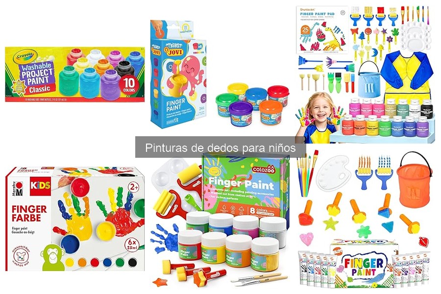 Pinturas de dedos para niños: qué son y cómo usarlas